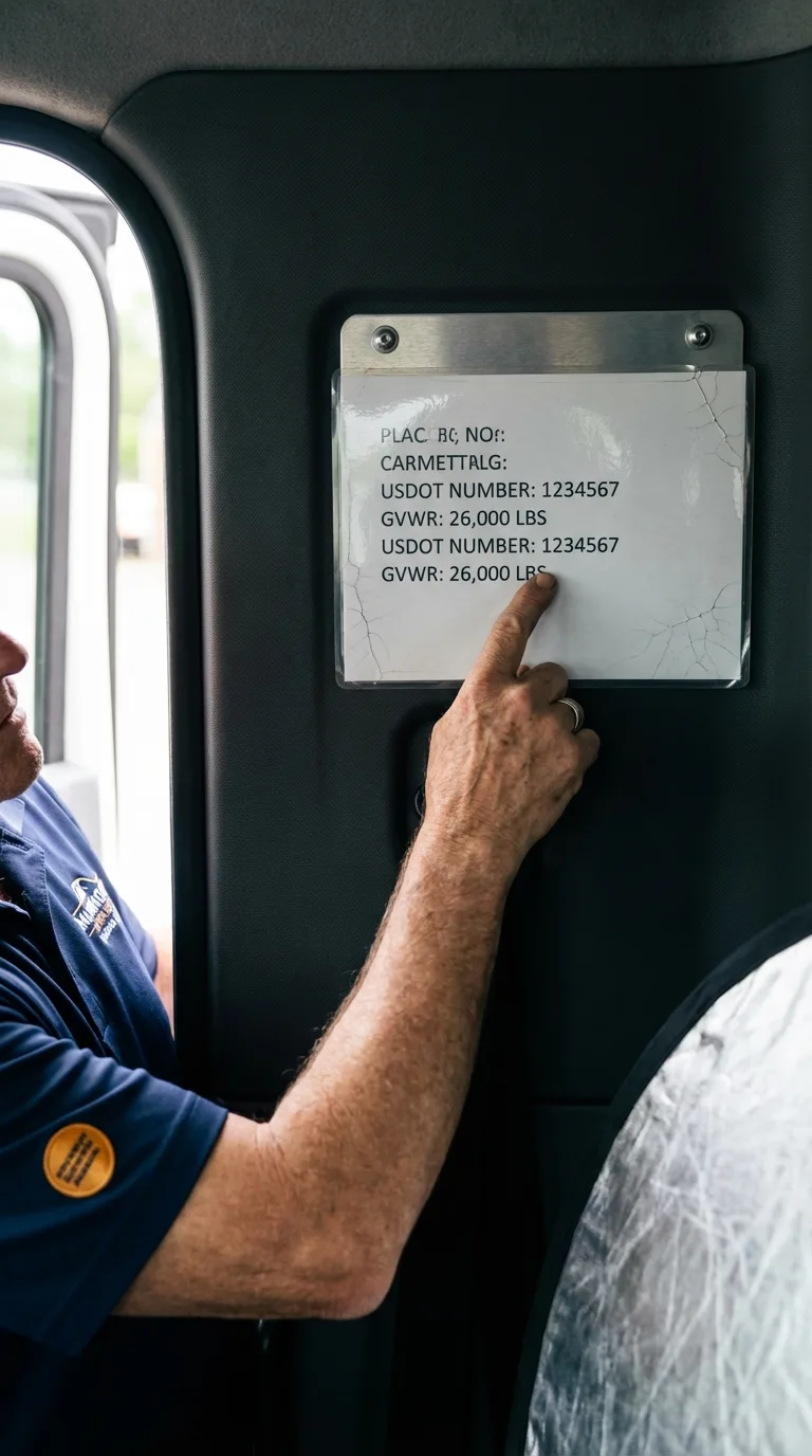 USDOT licensing placard verification in New Rochelle